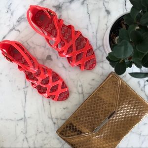 Strappy coral Melissa Mel Summer Sandal Vegan